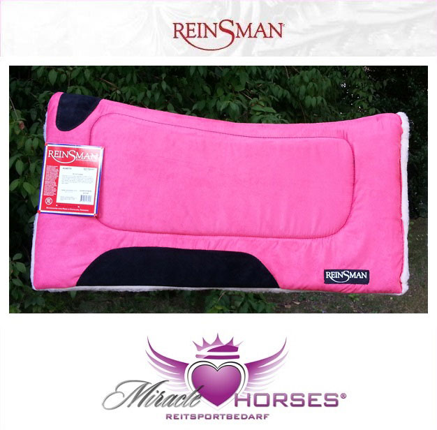 Reinsman-Contour-Pad-Westernpad-mit-Mikrofaser-Veloursoptik-uni-farben-einfarbig