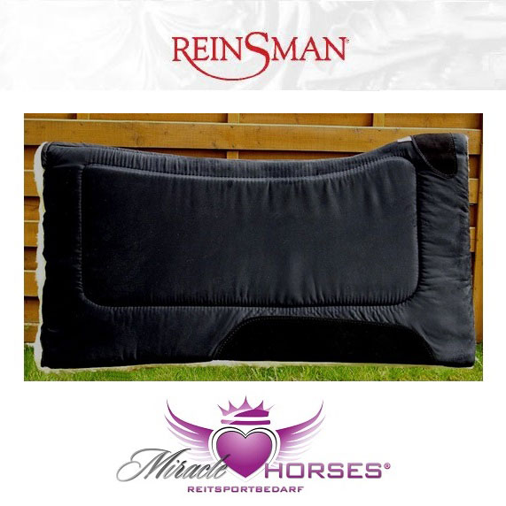 Reinsman-Contour-Pad-Westernpad-mit-Mikrofaser-Veloursoptik-uni-farben-einfarbig