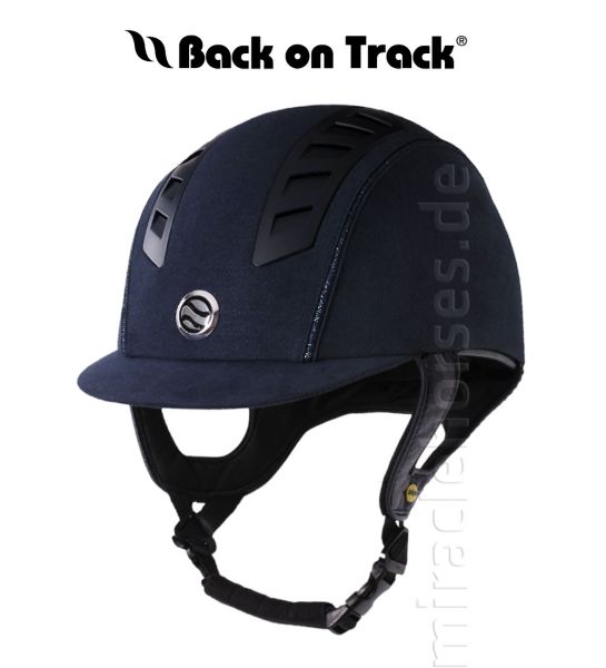 Back on Track EQ3 Reithelm Mikrofaser, blau