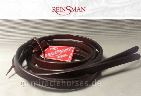 Reinsman Split Reins Lederzügel, Coffee