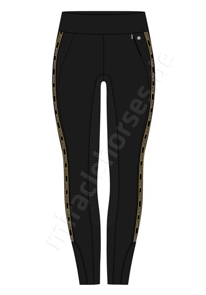 HV Polo Reitleggings HVPMae FSS, Black/Gold