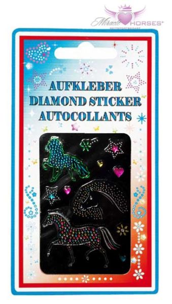 Diamant-3D-Epoxy-Aufkleber Pferde