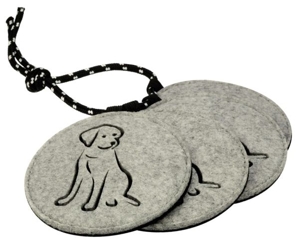 Filz-Untersetzer Hund (4 Stück)