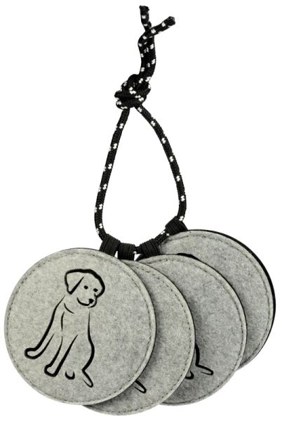 Filz-Untersetzer Hund (4 Stück)