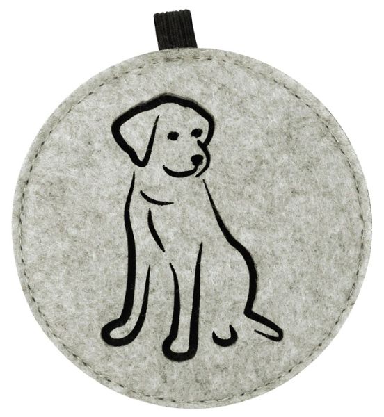 Filz-Untersetzer Hund (4 Stück)