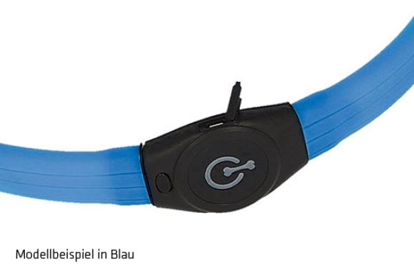 Kerbl Maxi Safe LED-Halsband, extra breit, Gelb