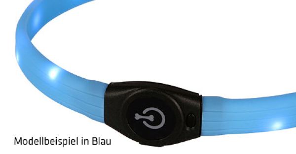 Kerbl Maxi Safe LED-Halsband, extra breit, Gelb