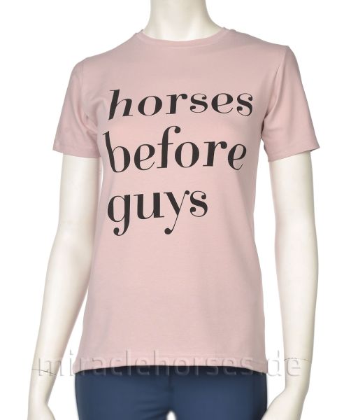 Montar® T-Shirt Willa - horses before guys, Rosa