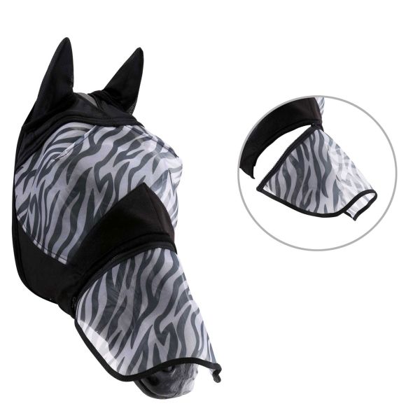 Horse Guard Zebra Anti-UV Fliegenmaske Complete