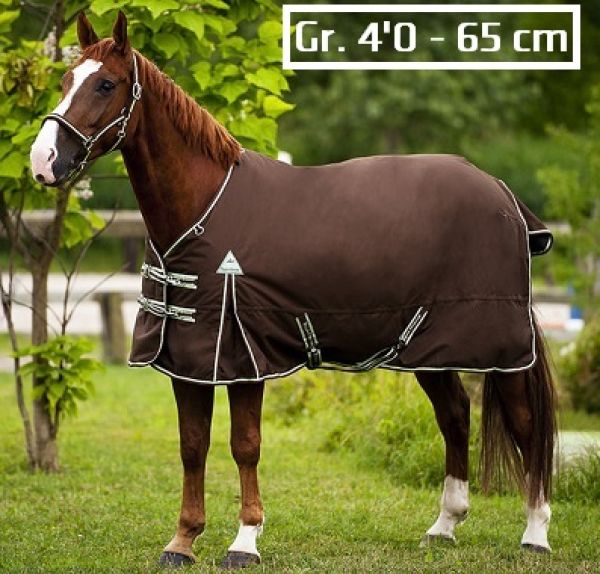 Equi Thème MINI-Tyrex leichte Winterdecke 100 g, Gr. 95 cm, Schoko/Pistazie