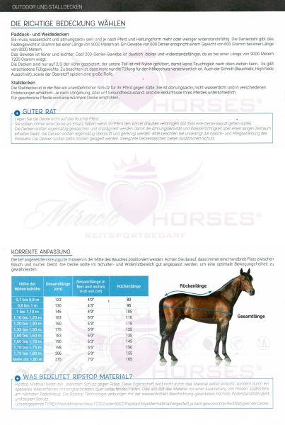 Equi Thème Tyrex Aisance 1200D High Neck 150g