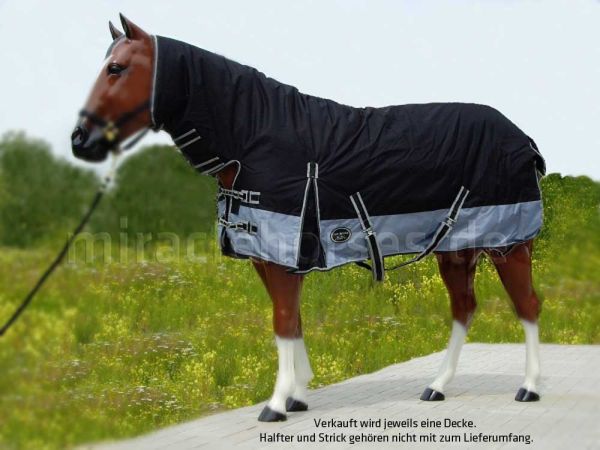 Top Score Regen Winter Combidecke 300g mit Halsteil 600D, Gr. 125 cm