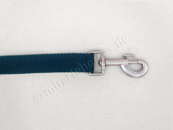 Ersatzteil: Pfiff Karabiner grau satiniert mit Gurtband (B-Ware), marine