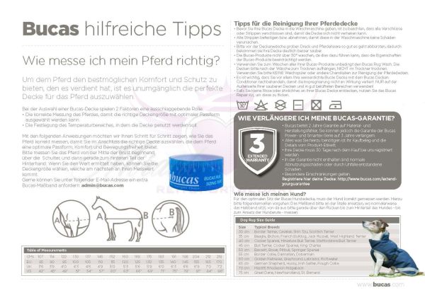 Bucas Irish Turnout Light/50 Regendecke + Neck