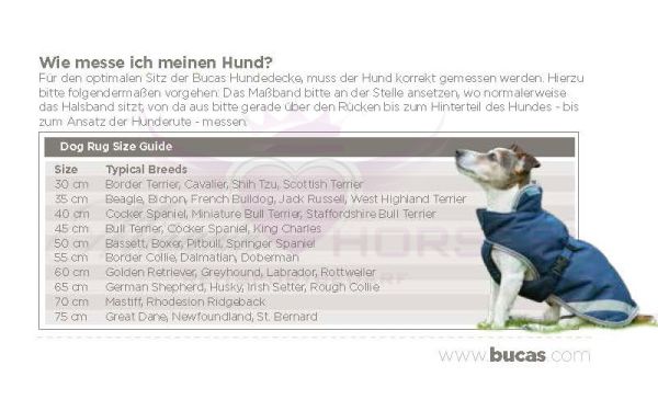 Bucas Greenline wasserdichter Hundemantel mit 50g Fütterung