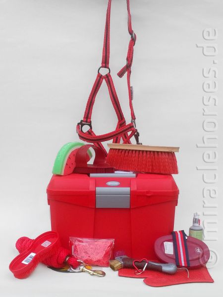 Hippo Tonic Putzbox mit Inhalt, Rot
