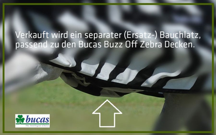 Bucas Buzz-Off Zebra Belly Pad Bauchlatz