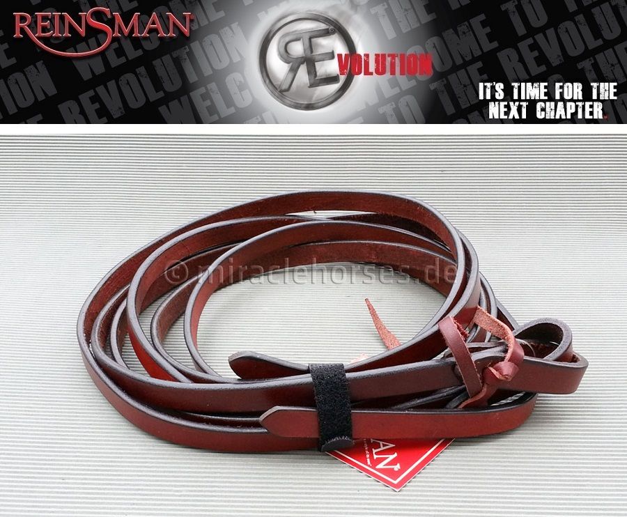 Reinsman Split Reins Lederzügel, Rosewood