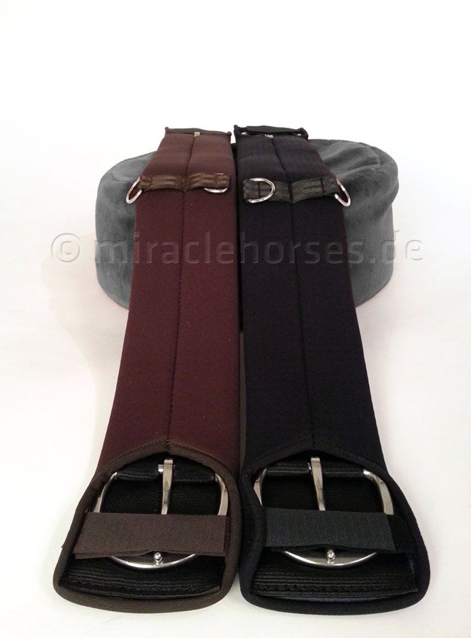 Gera Airtex Western-Sattelgurt (beidseitig elastisch), Schwarz