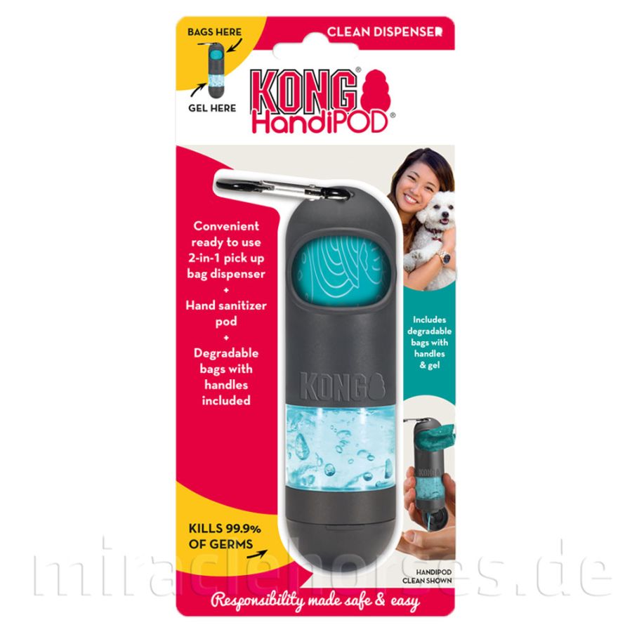 Kong HandiPOD Clean Dispenser: Hundekotbeutel + Handreinigungsgel