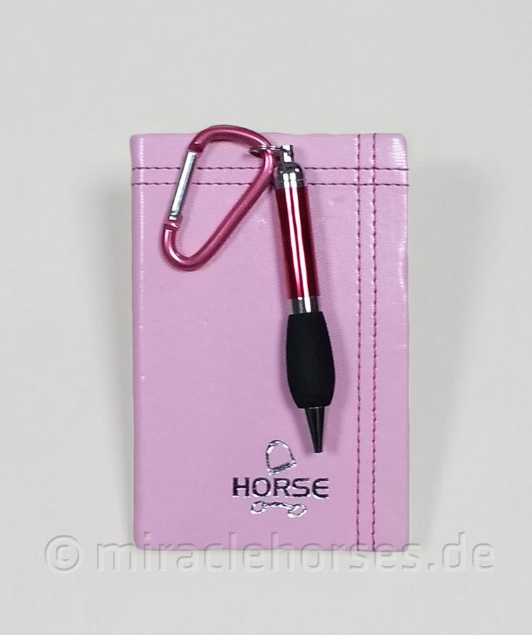 Notizbuch HORSE ROSE gebunden mit Stift
