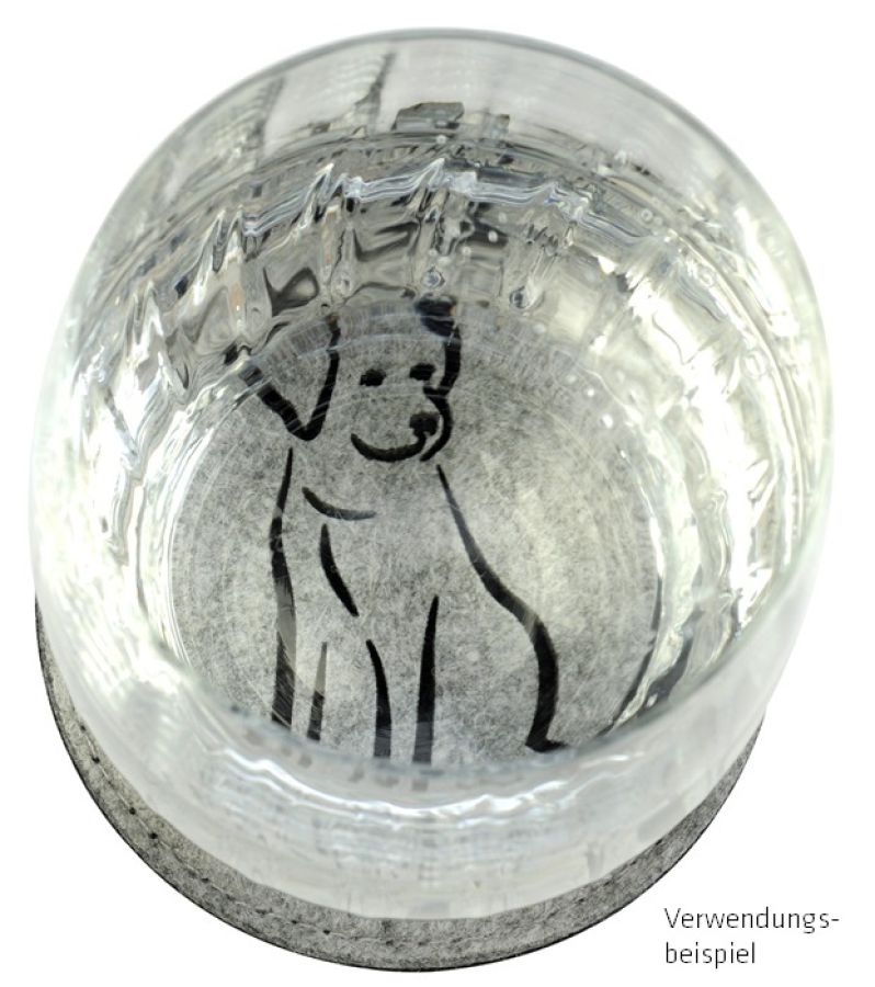 Filz-Untersetzer Hund (4 Stück)