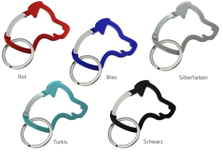 Alu-Karabiner Hundekopf