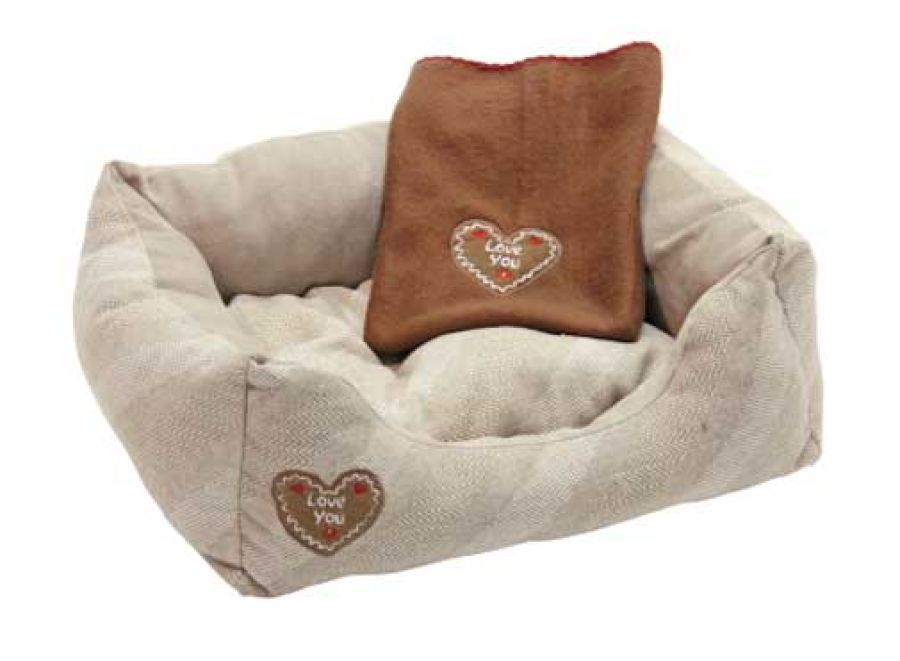 Kerbl Kuschelbett Love You 61x48 cm