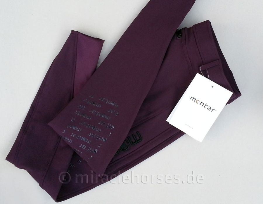 Montar® Damenreithose Ellen, Plum (Silikon-Kniebesatz)