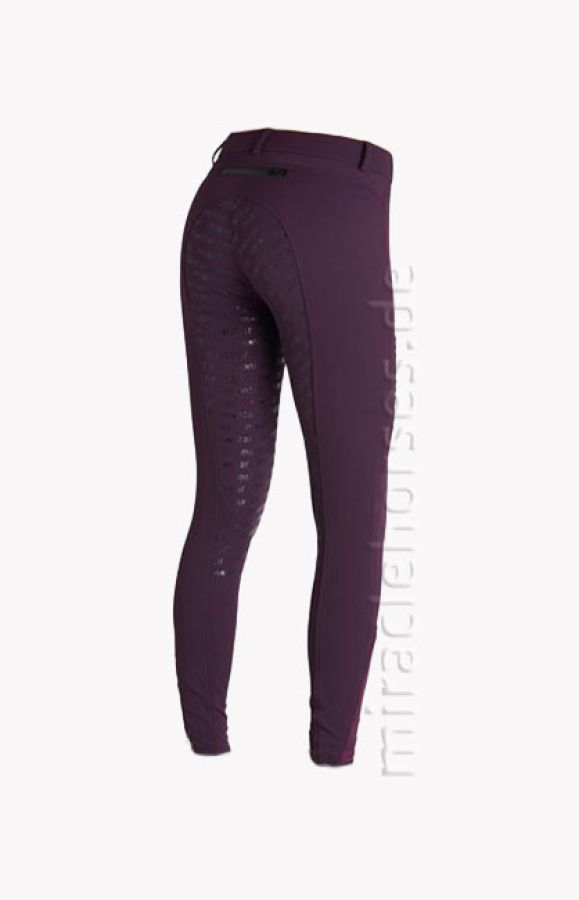 Montar® Damenreithose Ellen, Plum (Silikon-Kniebesatz)