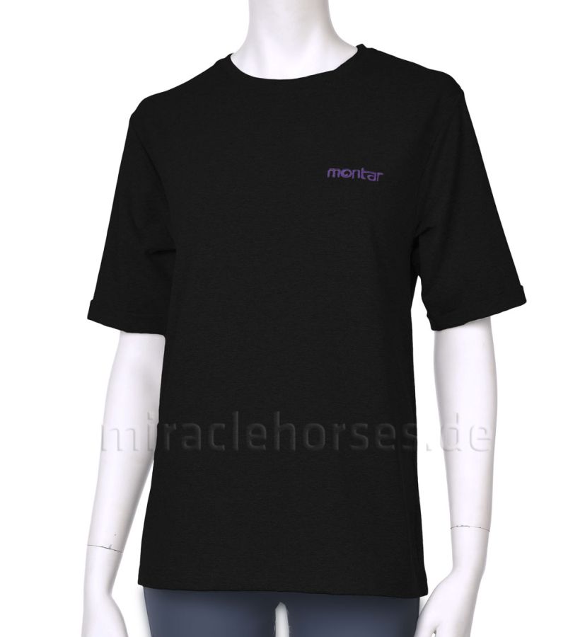 Montar® T-Shirt Cara, Schwarz