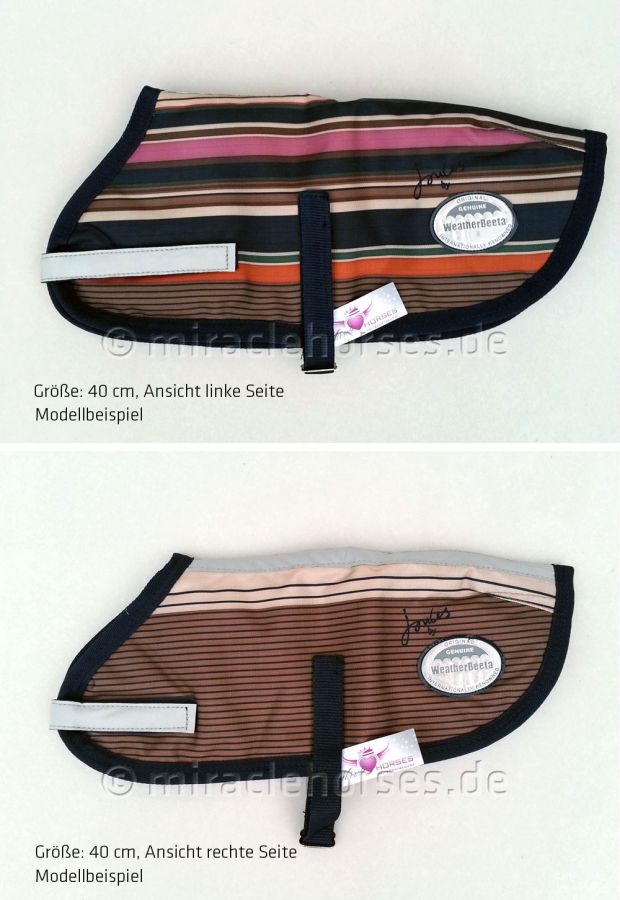 WeatherBeeta Joules® gefütterter Hundemantel Sabrina Stripes