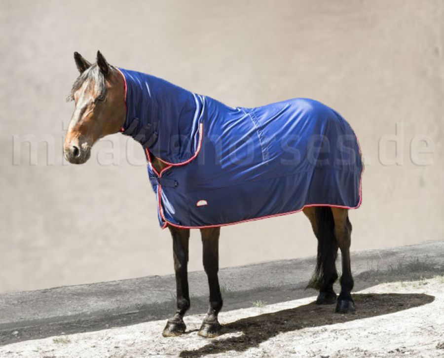 Equi Thème Microfleece Cooler Combo Abschwitzdecke mit Halsteil