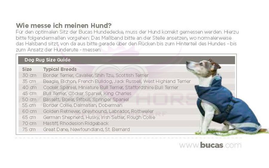 Bucas Freedom wasserdichter Hundemantel mit 150g Fütterung