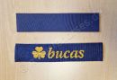Bucas Neck Attach on Rugs, Befestigung für Halsteil, Navy/Gold