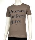 Montar® T-Shirt Willa - horses before guys, Taupe